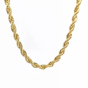 Choker Cordão Baiano Banhada a Ouro 18k  5mm