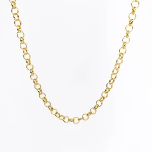 Choker Elo Português Banhado a Ouro 18k