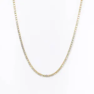 Choker Riviera Zircônias Cristal Banhada a Ouro 18k