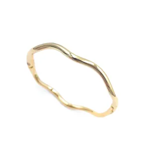 Bracelete Onda Banhado a Ouro 18k