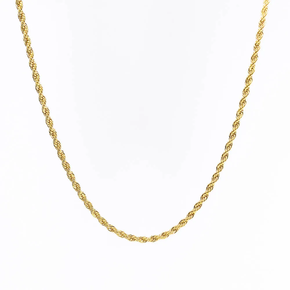 Choker Cordão Baiano Banhada a Ouro 18k  2mm